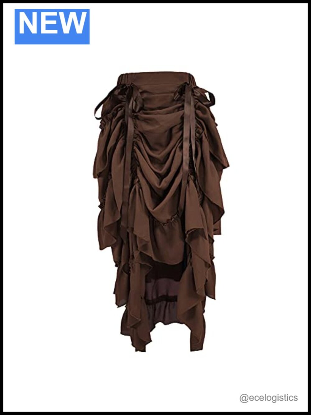 Steampunk Victorian Cosplay High-Low Show Skirt Polyester Halloween